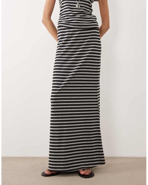 ASOS White Co-ord Column Maxi Skirt