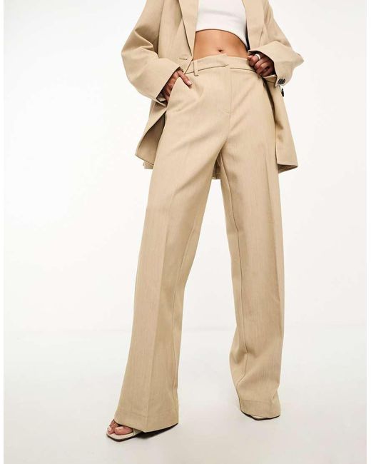 Y.A.S Natural Tailored Wide Leg Trouser Co-Ord