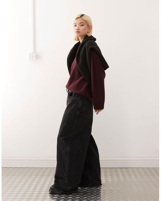 Monki Red – oversize-pullover