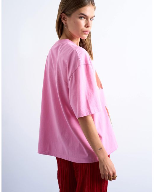 TOPSHOP Red – oversize-t-shirt