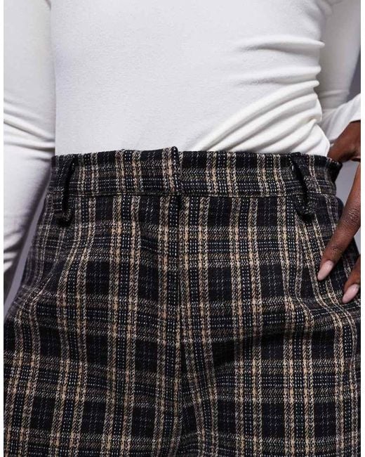 ASOS Brown Brushed Tailored Short