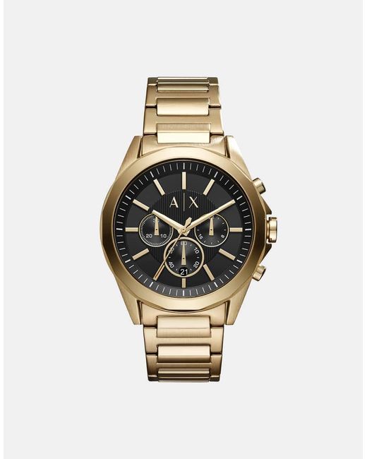Reloj De Pulsera Dorado Con Cronómetro Ax2611 De ARMANI EXCHANGE de hombre de color Metallic
