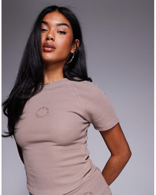 ASOS Brown Weekend Collective Baby Tee