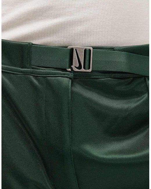 Nike Green Straight Leg Trousers With Belt
