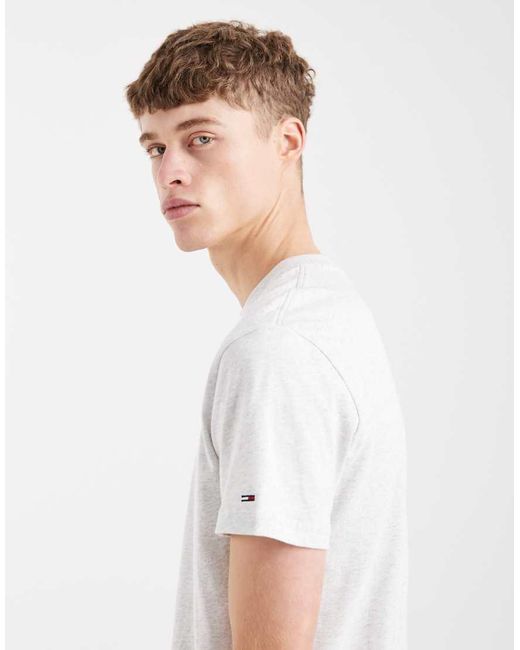 Tommy Hilfiger White Graphic Back Print T-Shirt for men