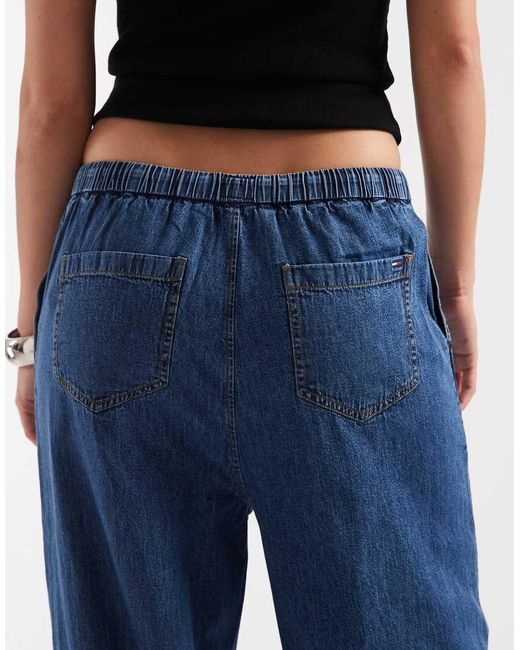 Tommy Hilfiger Blue Pull On Chambray Pants