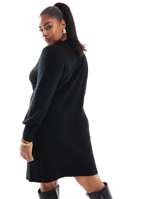 ONLY Black – mini-strickkleid