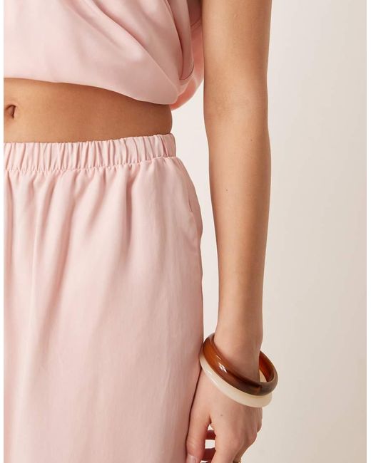 ASOS Pink Super Wide Leg Pants