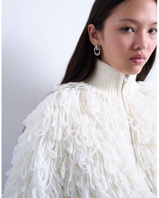 TOPSHOP White – strickjacke