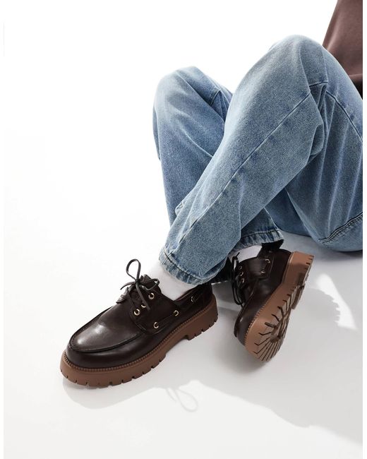 SEQWL Blue Exton Loafers With Chunky Sole for men