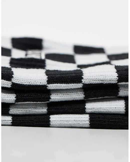 Vans White Checkerboard Crew Socks