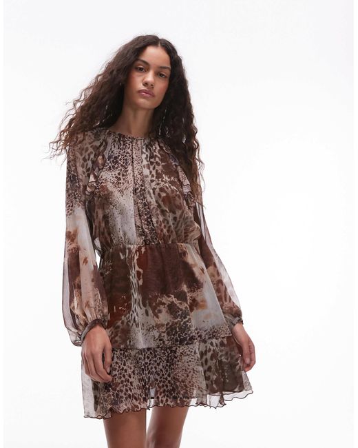 Mango Brown – minikleid