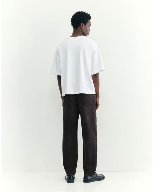 Pull&Bear White Slim Fit Jeans for men