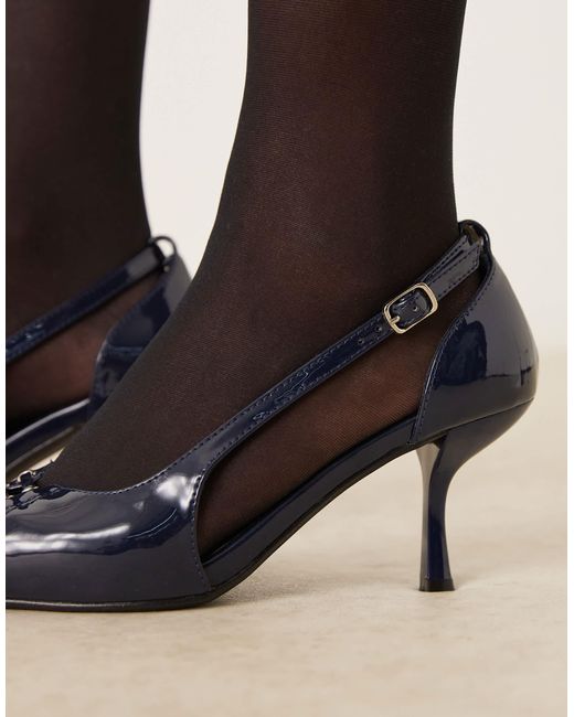 Glamorous Natural Pointed Toe Heeled Pumps