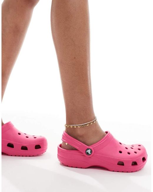 CROCSTM Pink Classic Clogs