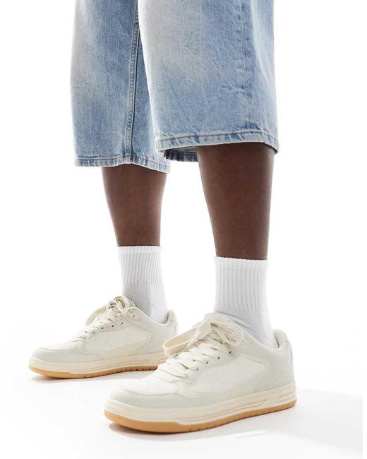 Bershka Blue Tonal Panel Trainer for men