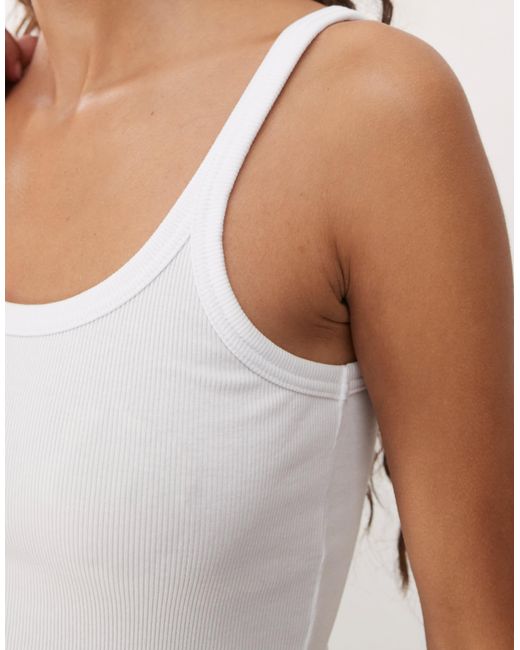 Weekday White Close Fitted Vest