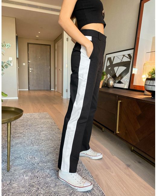 Labelrail X Hana Cross Worker Pants With Side Stripe Lyst UK