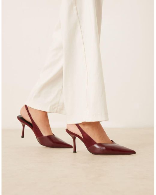 ASOS Natural Sabrina Slingback Stiletto Heels