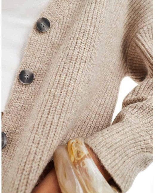 Cárdigan De Corte Cuadrado Everything Luxe De Cotton On-Neutro Cotton On de color Natural