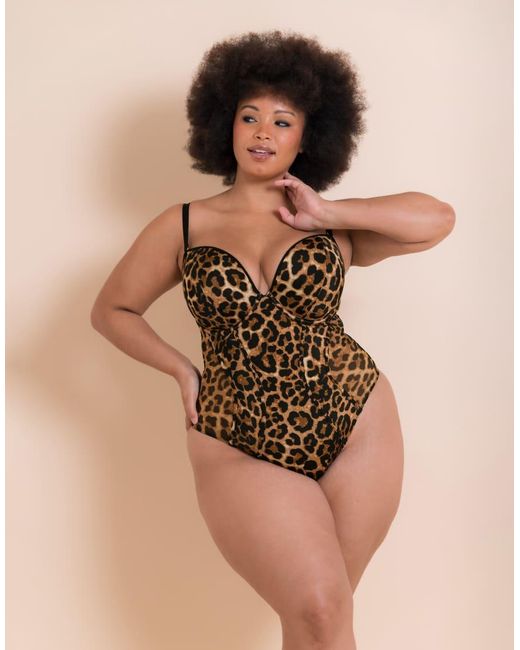 Curvy Kate Brown Scantilly Icon Plunge Strapless Multiway Padded Fuller Bust Body