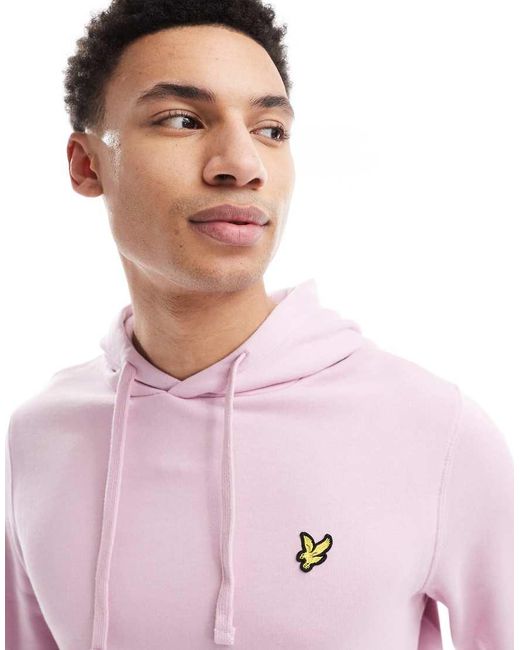 Lyle & Scott Pink Mid Layers Pullover Hoodie for men