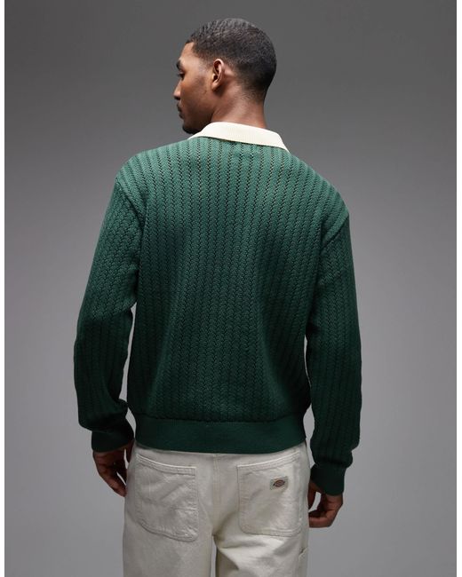Obey – jasper – strickpullover in Green für Herren