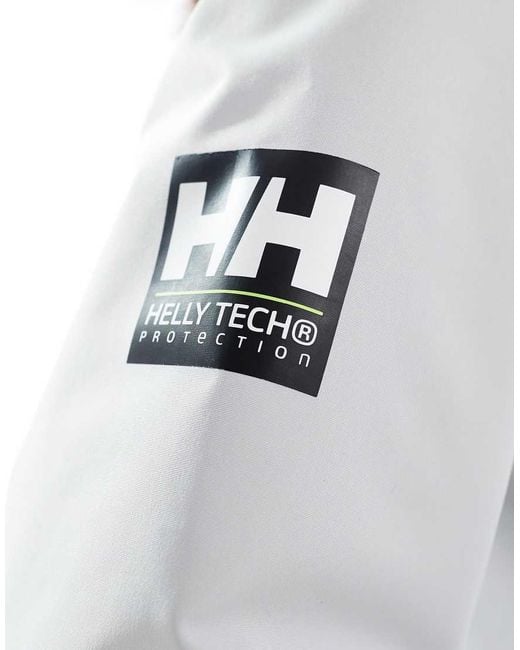 Helly Hansen White Crew Hooded Midlayer Sailing Jacket 2.0
