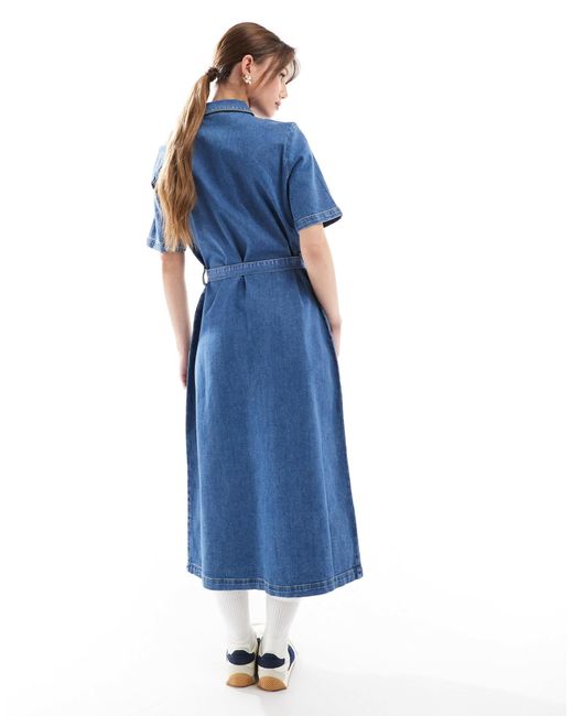 navy blue dress for wedding Navy Blue V Neck Wedding Dress With 3/4 Sleeves  Lisposa