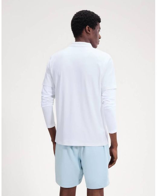 Ellesse White Edmond Polo for men