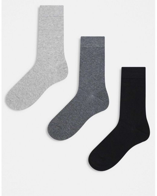 Only & Sons White 3 Packs Socks for men