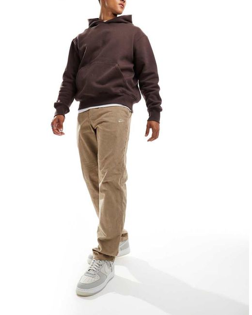 Nike Green Club Corduroy Chino Trousers for men