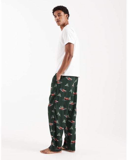 Hollister White Nightwear Pants for men