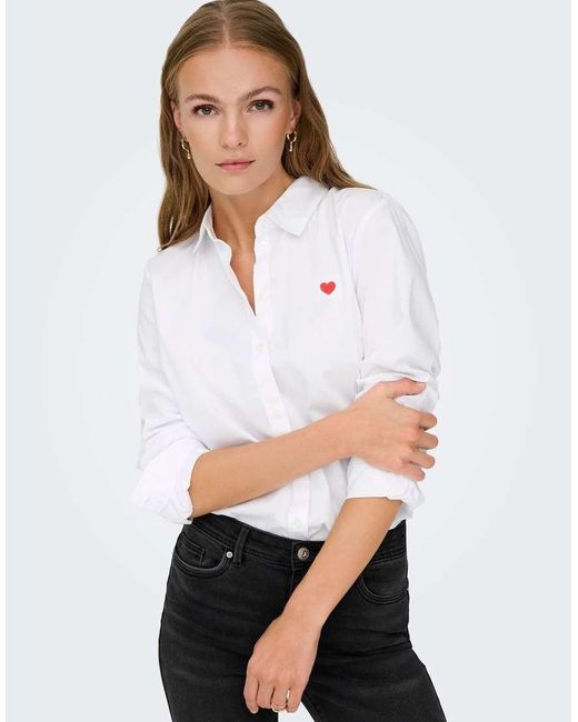 Camicia Bianca di Jdy in White
