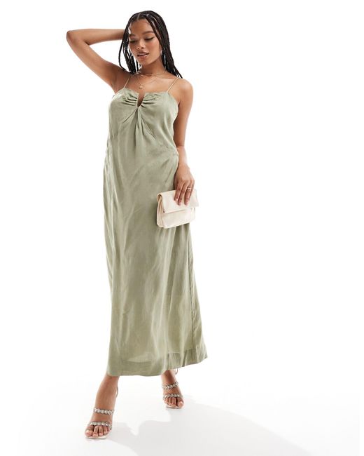 Object Green Boned Bust Cami Dress