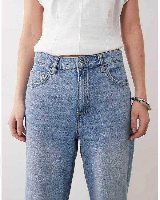Mango Blue Danila Straight Leg Jean