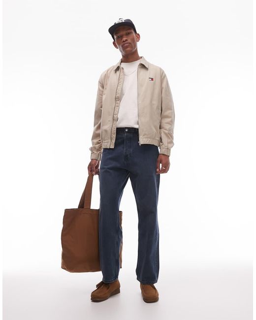 Tommy Hilfiger Natural Flag Back Print Workwear Jacket for men