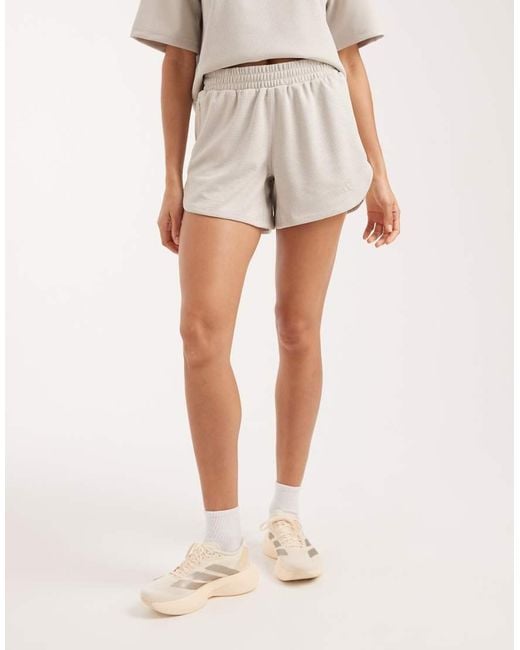Adidas Originals Natural Pacer Workout Waffle Shorts