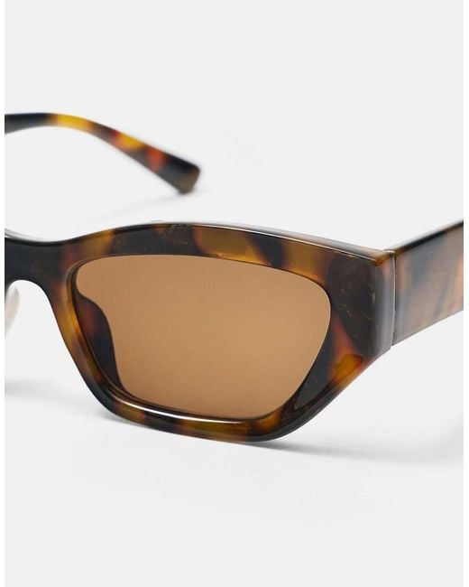 Pull&Bear Natural Cateye Tortoiseshell-Effect Sunglasses
