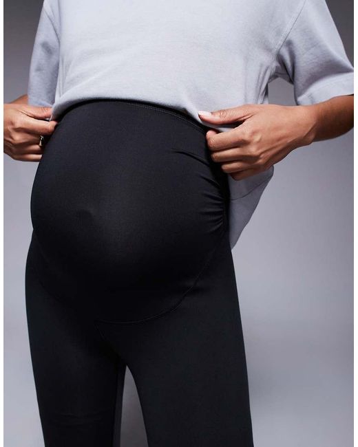 4505 Blue Maternity Icon Active Bum Sculpt High Waist Gym leggings With Inner Pocket