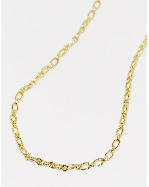 Pieces White 18K Plated Chain Necklace
