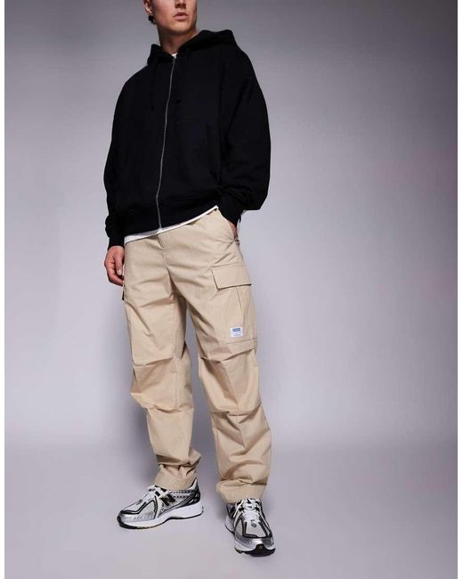 HUGO Black Gadic Cargo Trousers for men