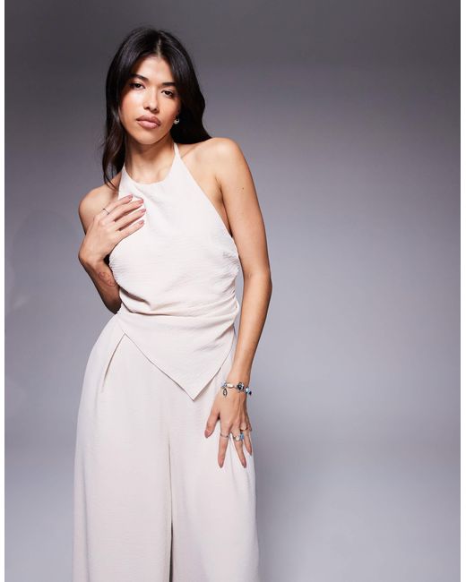 ASOS Gray – neckholder-jumpsuit