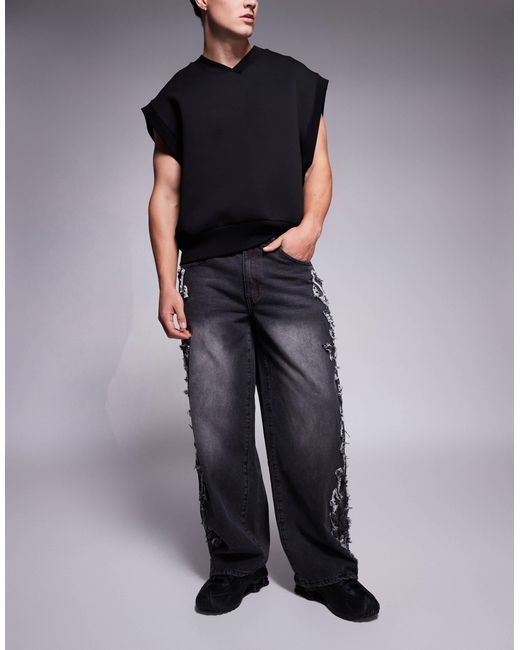 Liquor N Poker – weite jeans in Blue für Herren