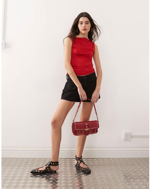 Arket - short en jean ample à taille basse Weekday en coloris Pink