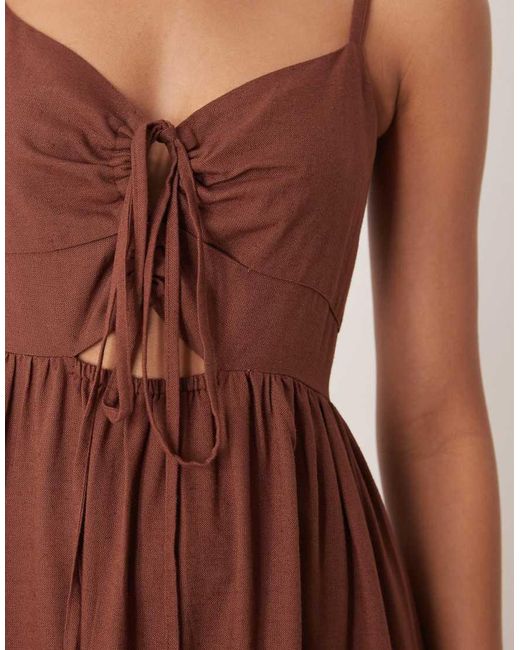 esmé studios Brown Tiered Maxi Beach Dress