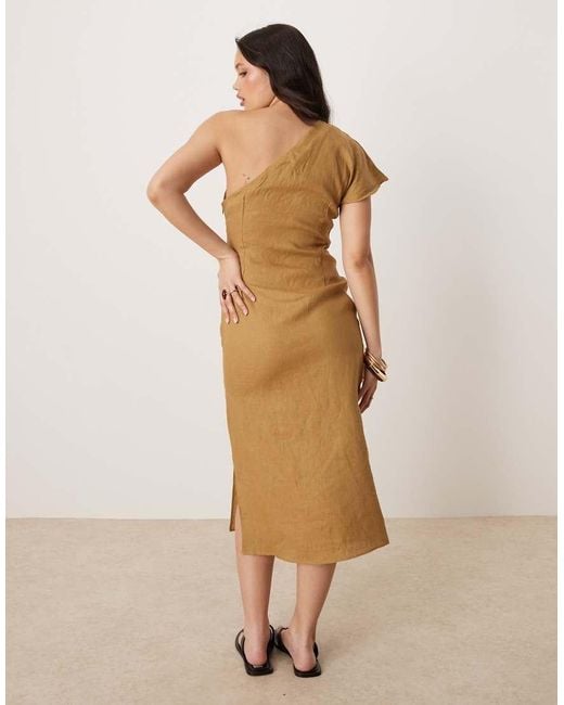 strapless open back dress Modern Day Glam One Shoulder Asymmetrical Maxi Dress – VICI main image 1
