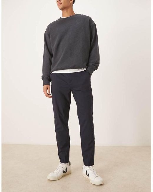 ASOS Blue Smart Tapered Pants for men