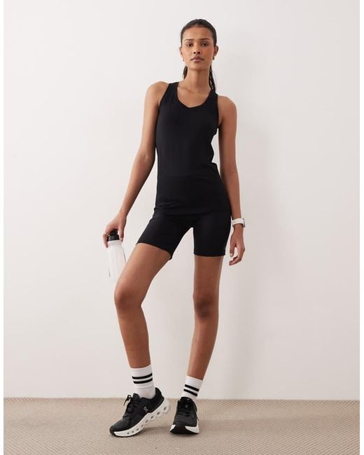 Sweaty Betty Blue Athlete Seamless Workout Tank Top