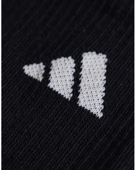 Adidas Originals White Adidas Running 3 Pack Cushioned Crew Socks for men